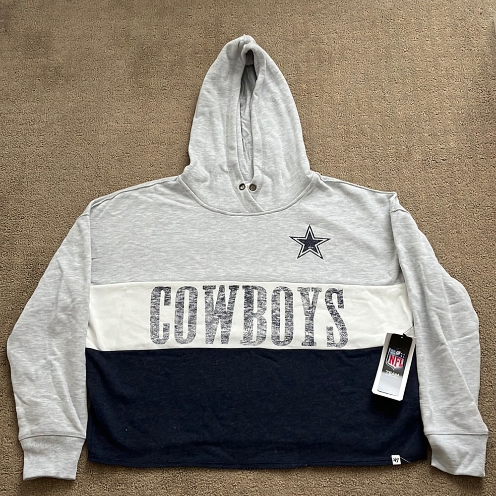 new large cowboys hoodie